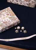 Dior CD Pearl Layered earrings