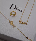 Dior Gold Jewelry Set