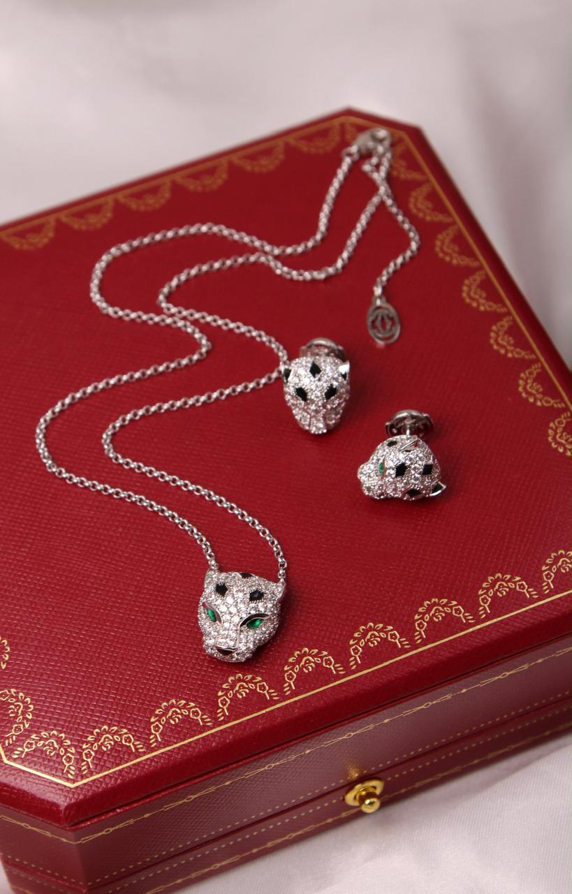 Cartier Panthère de Cartier Necklace and Earrings
