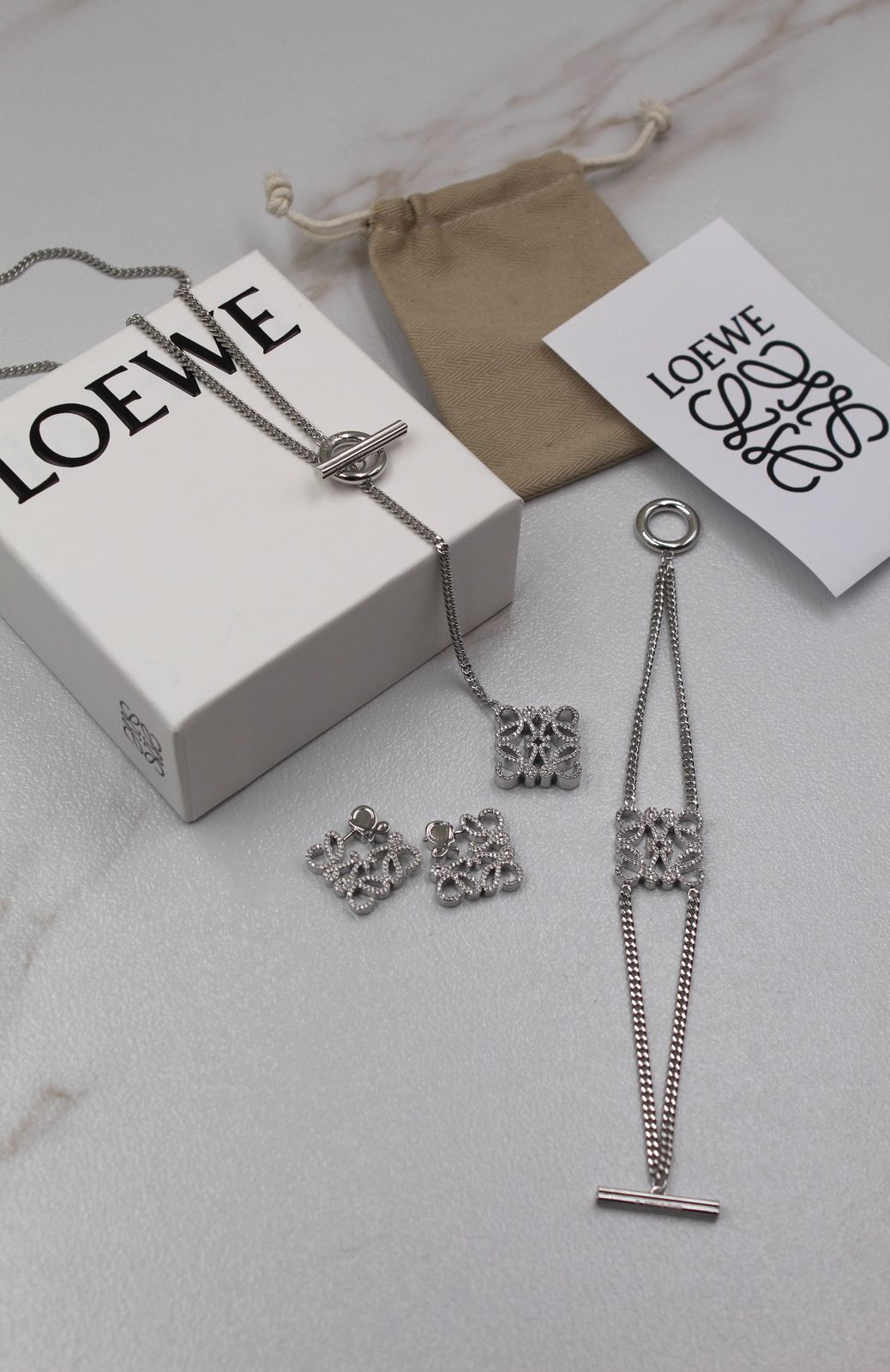 Loewe Anagram Jewelry Set
