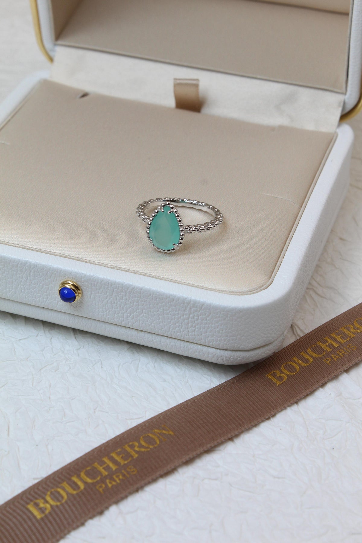 Boucheron Paris Turquoise Diamond Ring