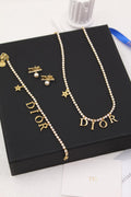Gold Clover & Star Charm Necklace