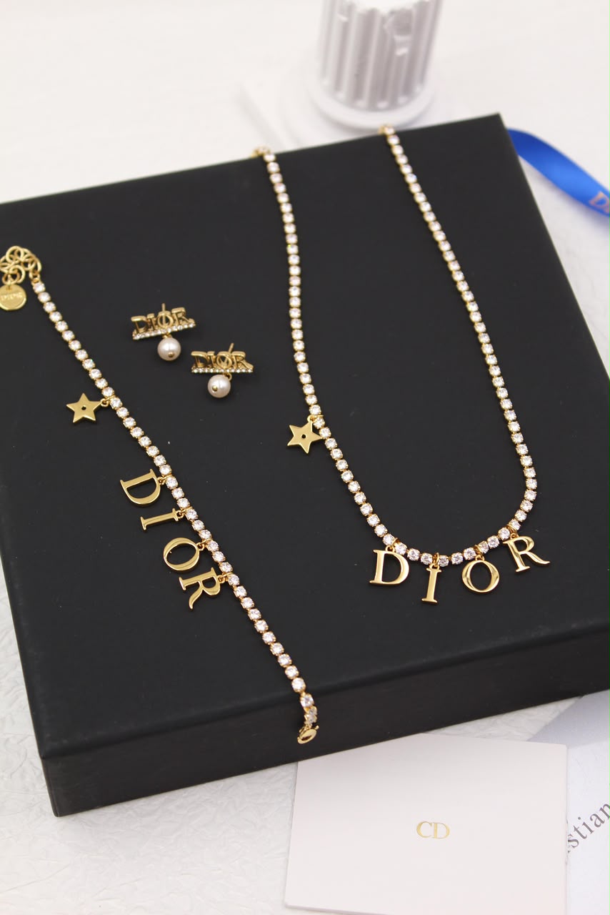 Gold Clover & Star Charm Necklace