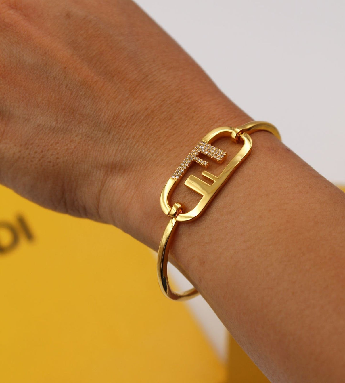 Fendi FF Gold Bracelet