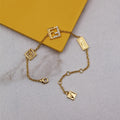 Fendi FF Gold Bracelet