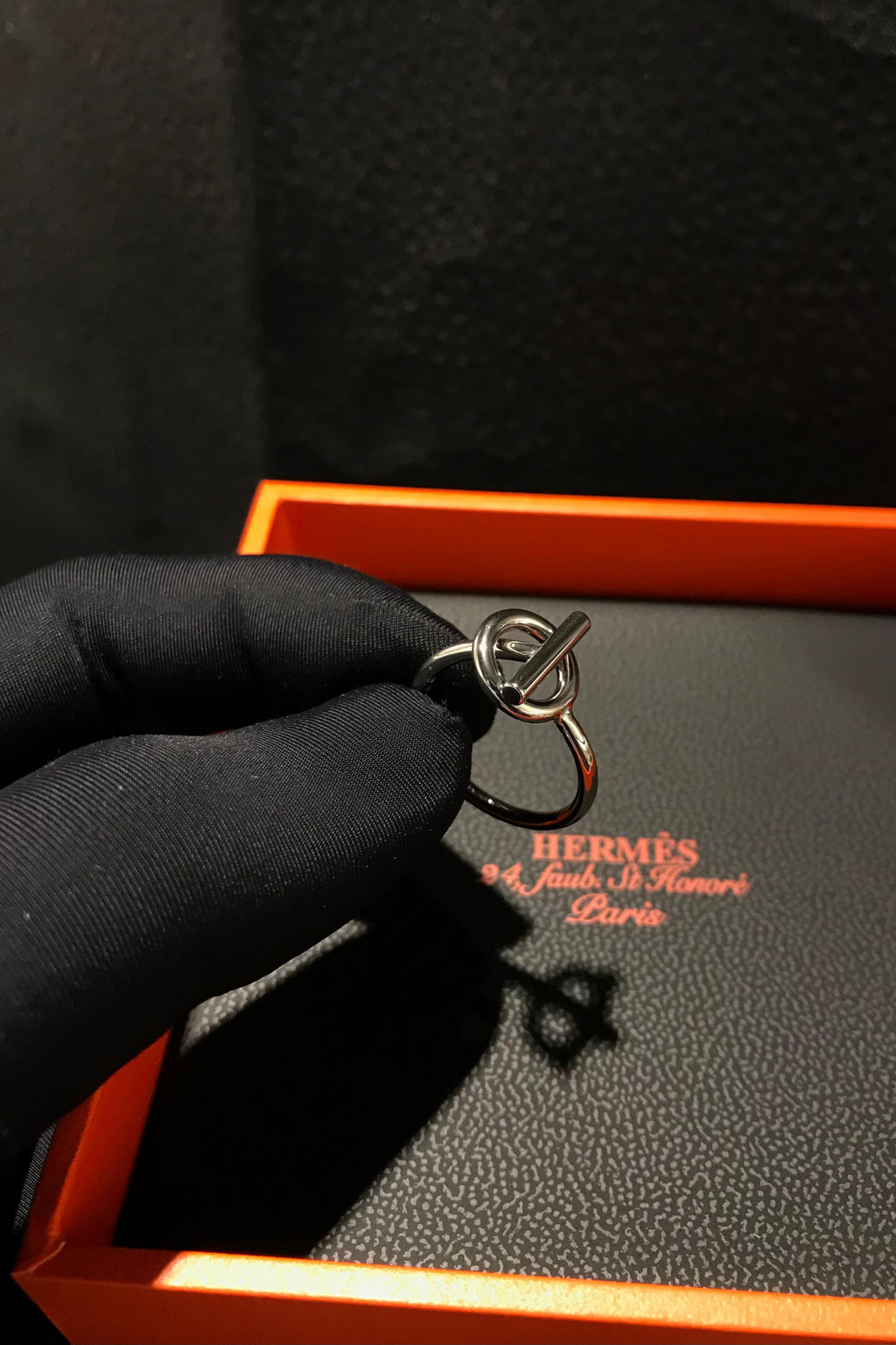 Hermès Collier de Chien Ring Silver