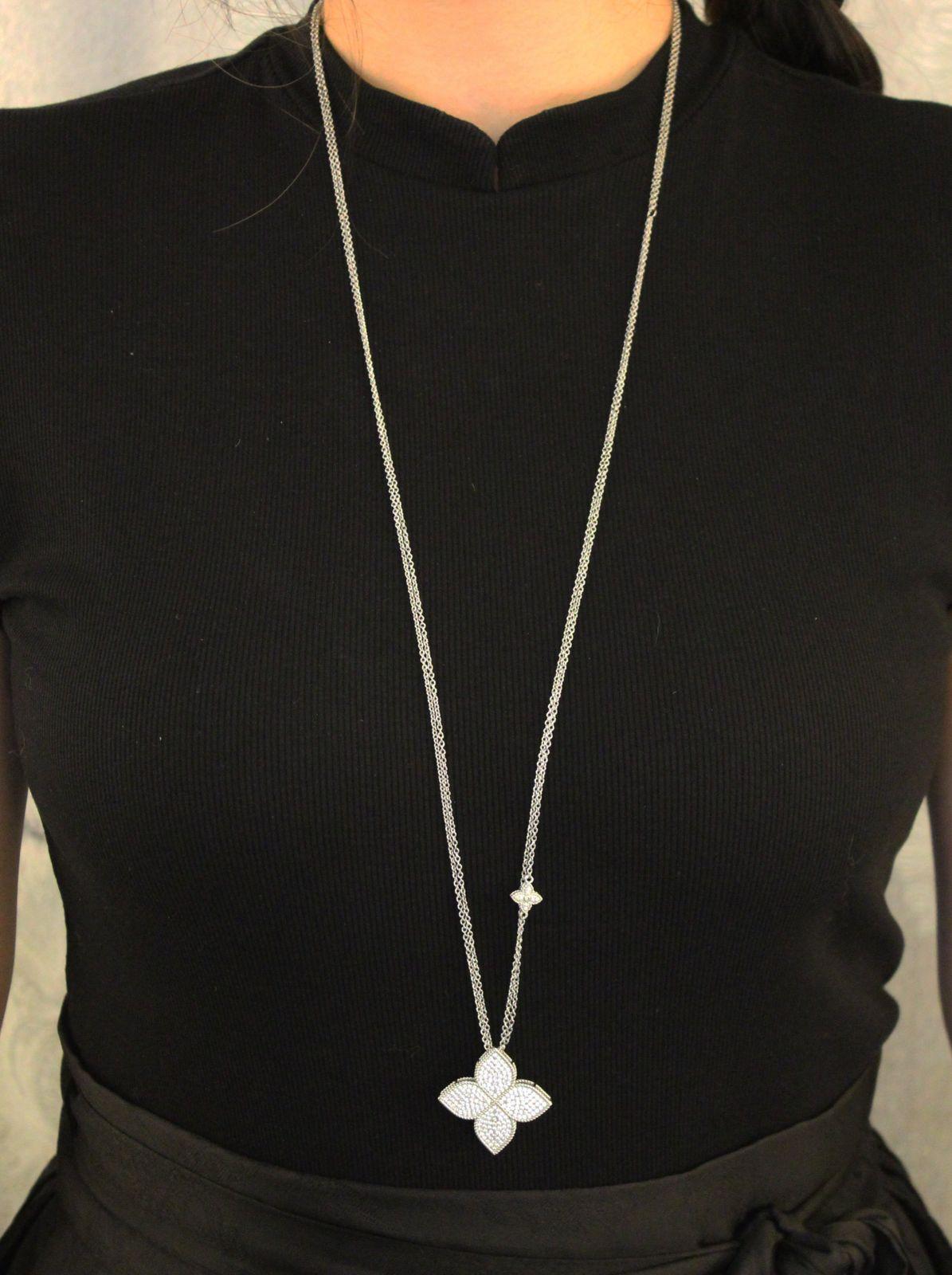 Roberto Coin Princess Flower Necklace