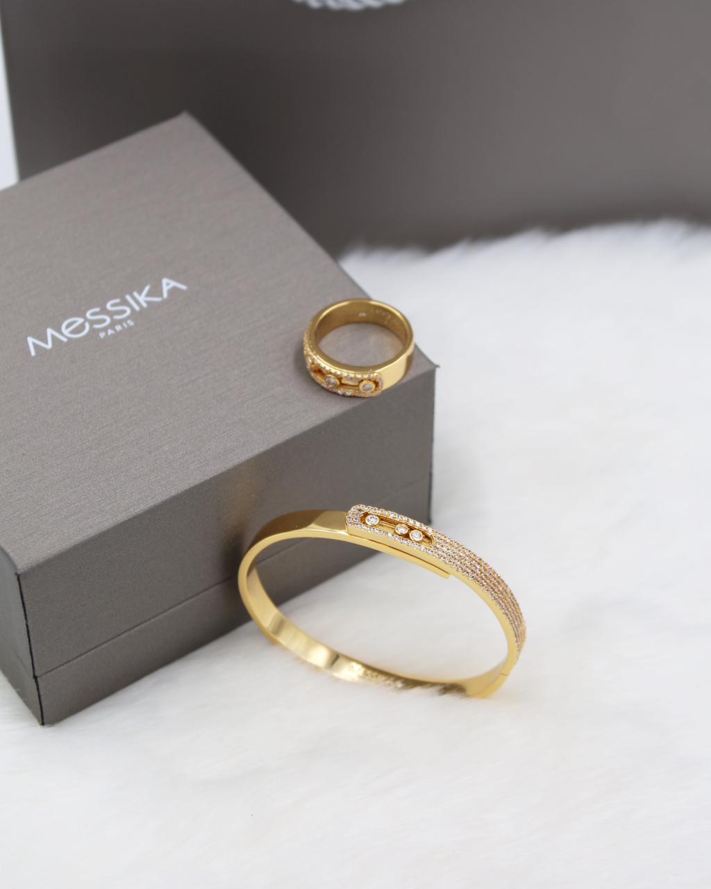 Messika Move Classic Pavé Bangle Bracelet & Ring Set