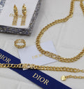Dior CD Gold Jewelry Set