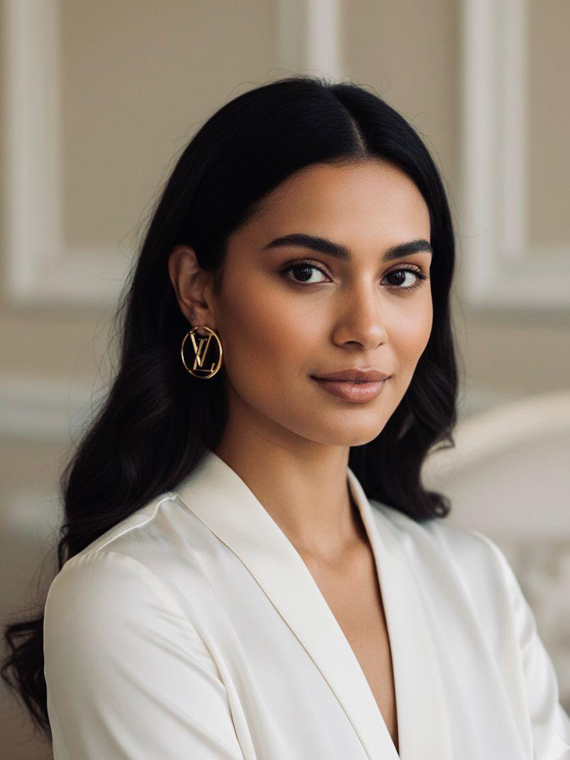 Louis Vuitton LV Circle Hoop Earrings Gold
