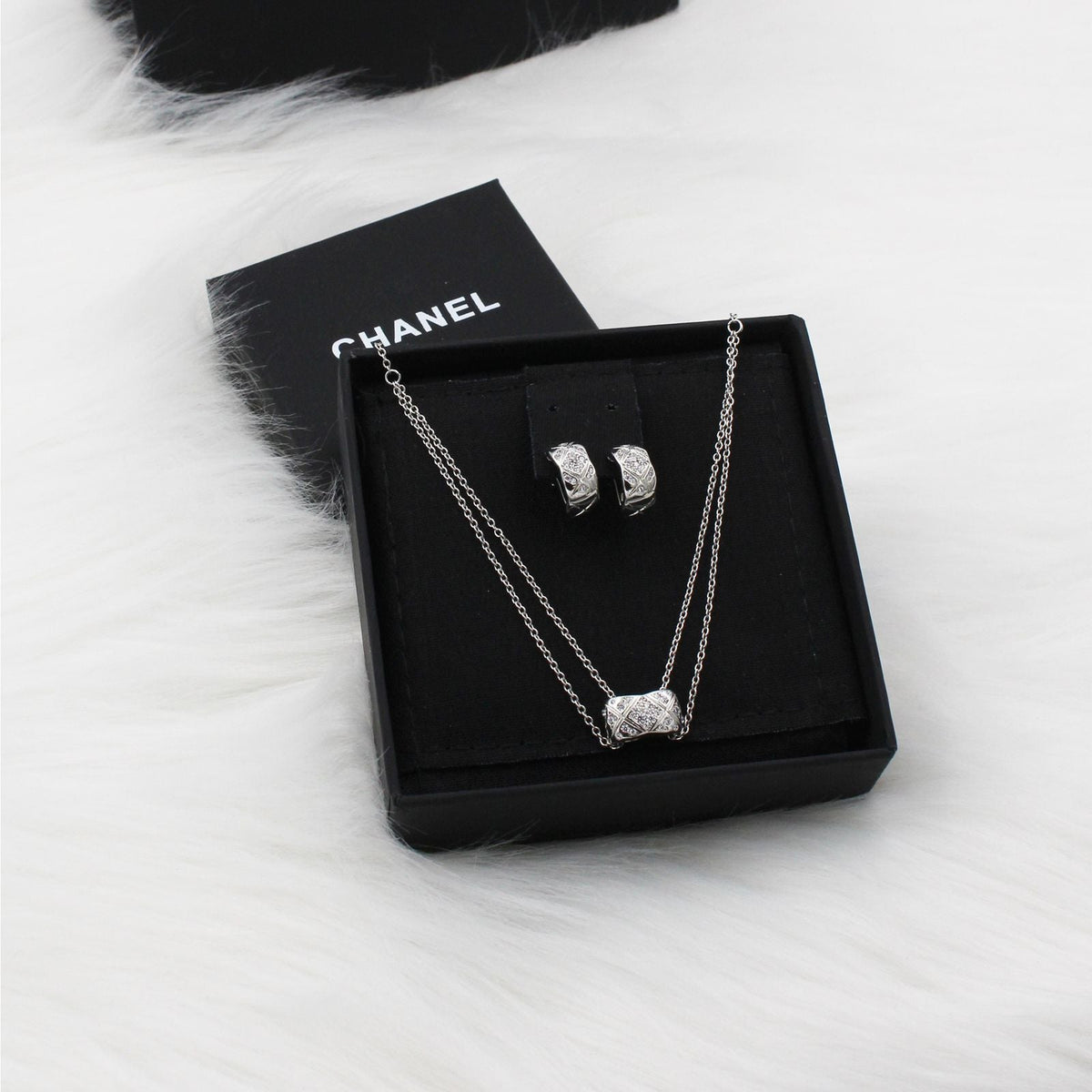 Chanel Necklace and Earrings Set