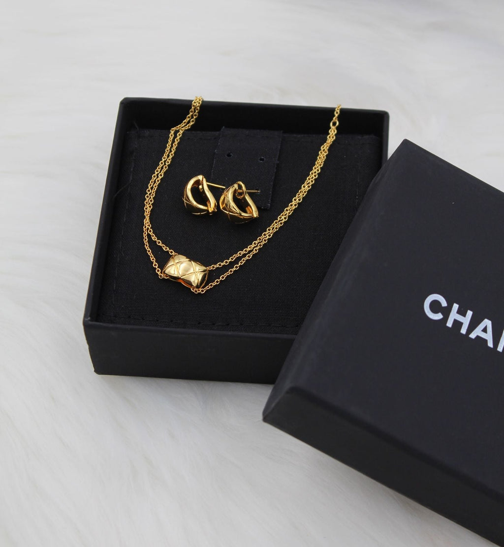 Chanel Necklace and Earrings Set