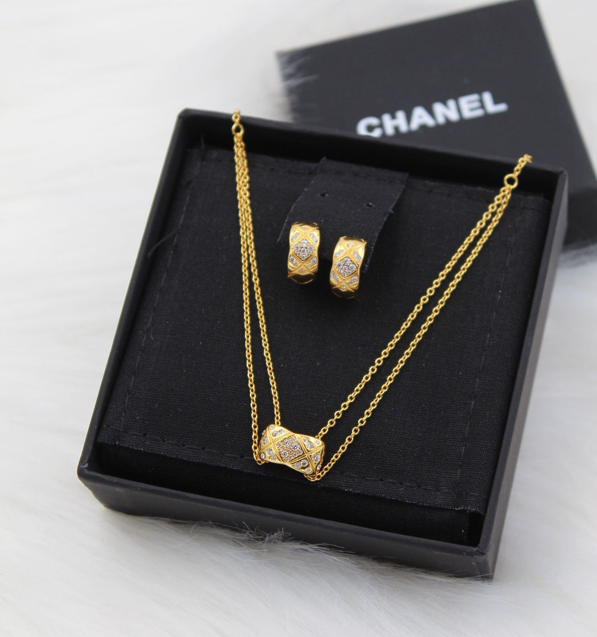 Chanel Necklace and Earrings Set