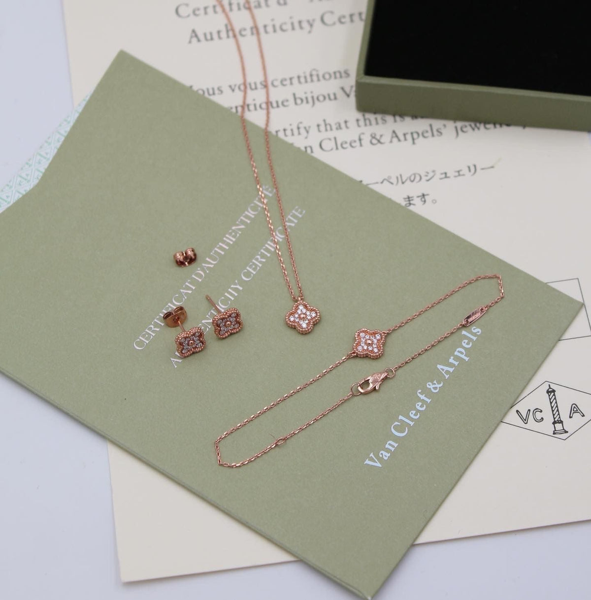 Van Cleef & Arpels Alhambra Motif Jewelry Set