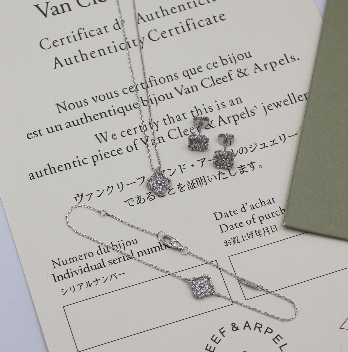 Van Cleef & Arpels Alhambra Motif Jewelry Set