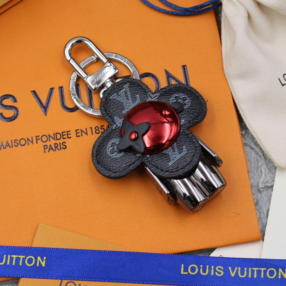 LV Initials Bag Charm and Key Holder