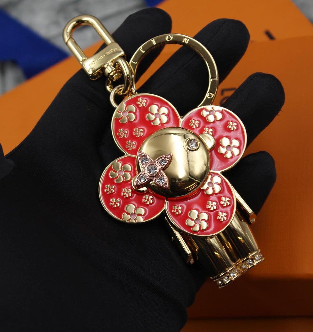 LV Initials Bag Charm and Key Holder