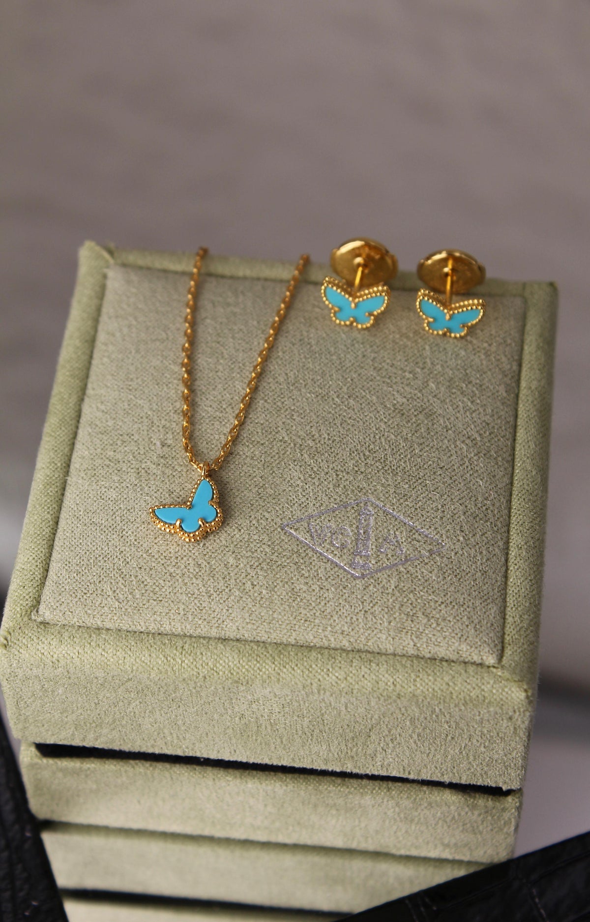 Van Cleef & Arpels Butterfly Motif Jewelry Set