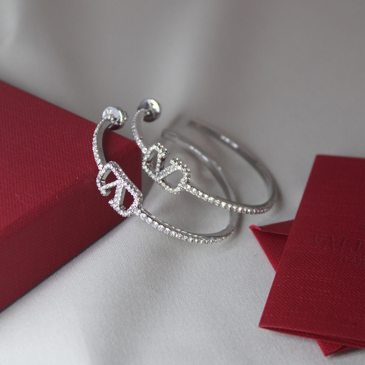 Valentino Garavani V Logo Earrings