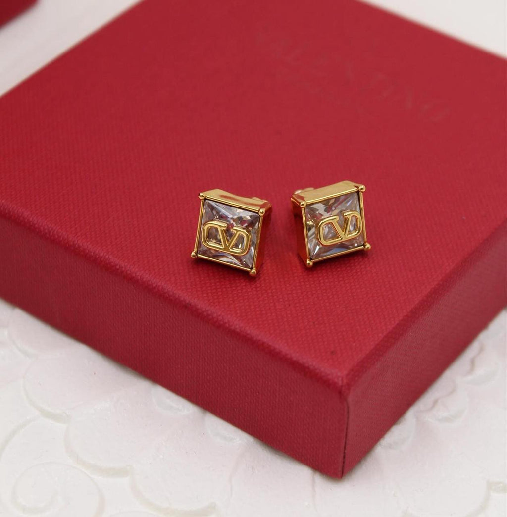 Valentino Garavani V Logo Earrings