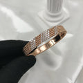 Van Cleef Beaded Pave Rose Bracelet