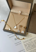 BVLGARI Divas' Dream-Tone Mother-of-Pearl Necklace and Earrings Set