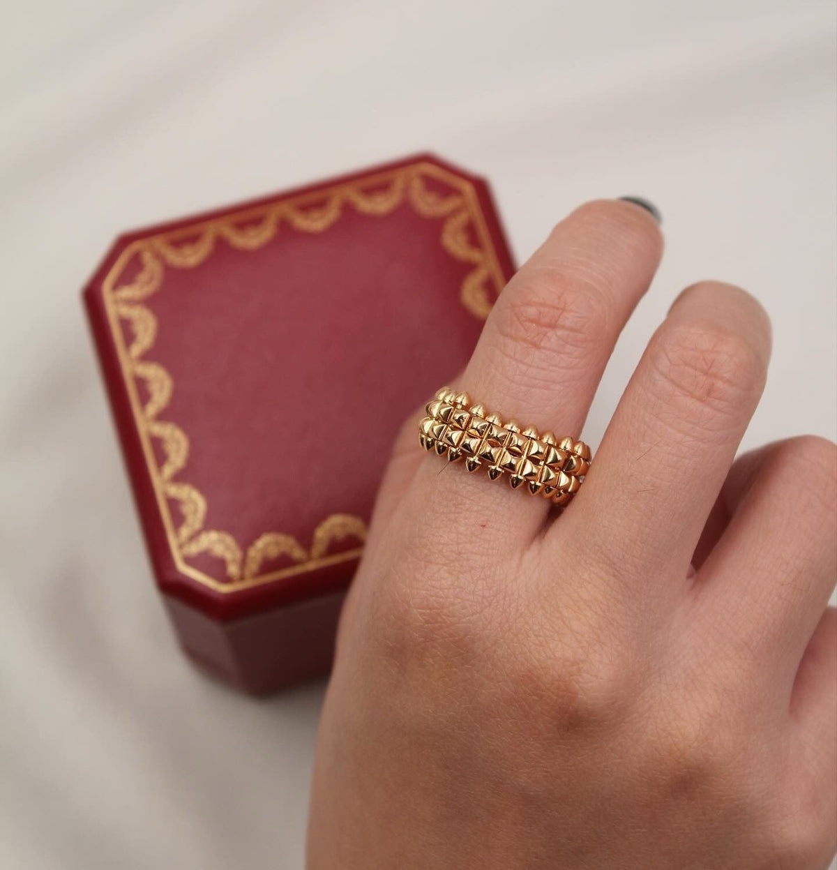Cartier Studded Band Ring