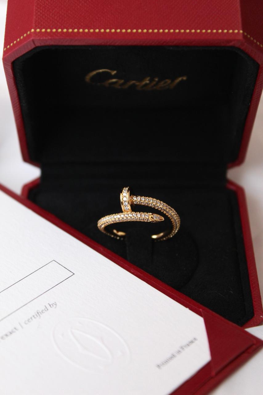 Cartier Full Pave Nail Ring