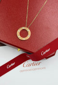 Cartier Rose Gold Tone Six Accent Circle Necklace