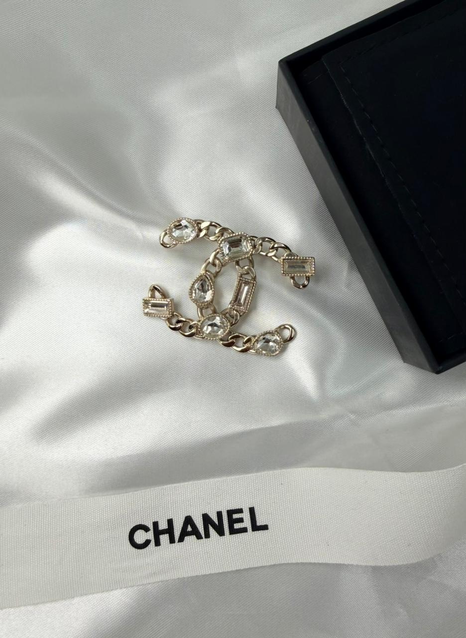 Chanel  CC Logo Brooch