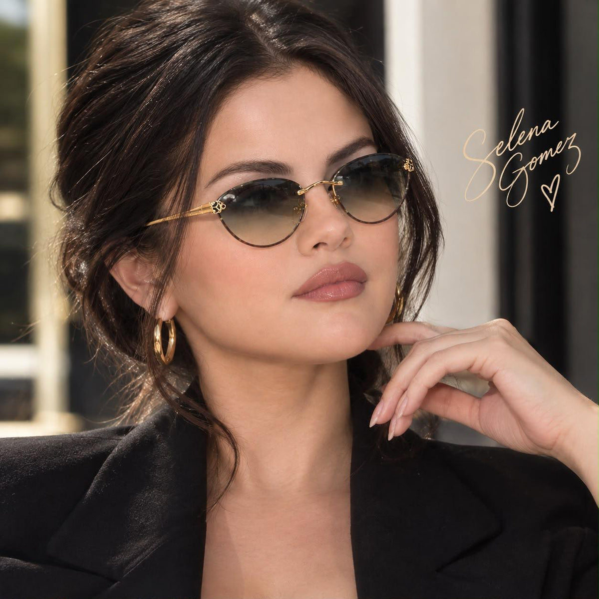 Cartier Oval Cat Eye Metal Sunglasses