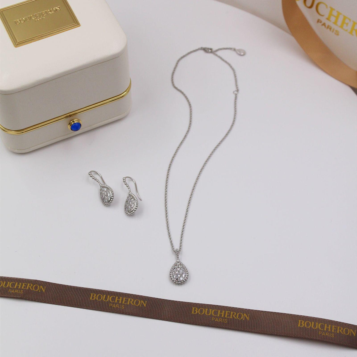 Boucheron Serpent Bohème Diamond Necklace & Earrings Set