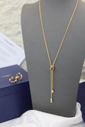 CHAUMET - Long Necklace Ring and Earrings Set