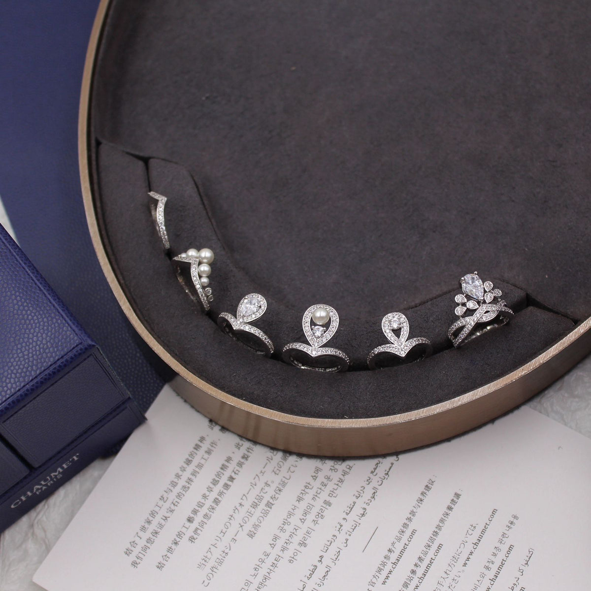 CHAUMET - Crown and Teardrop Rings