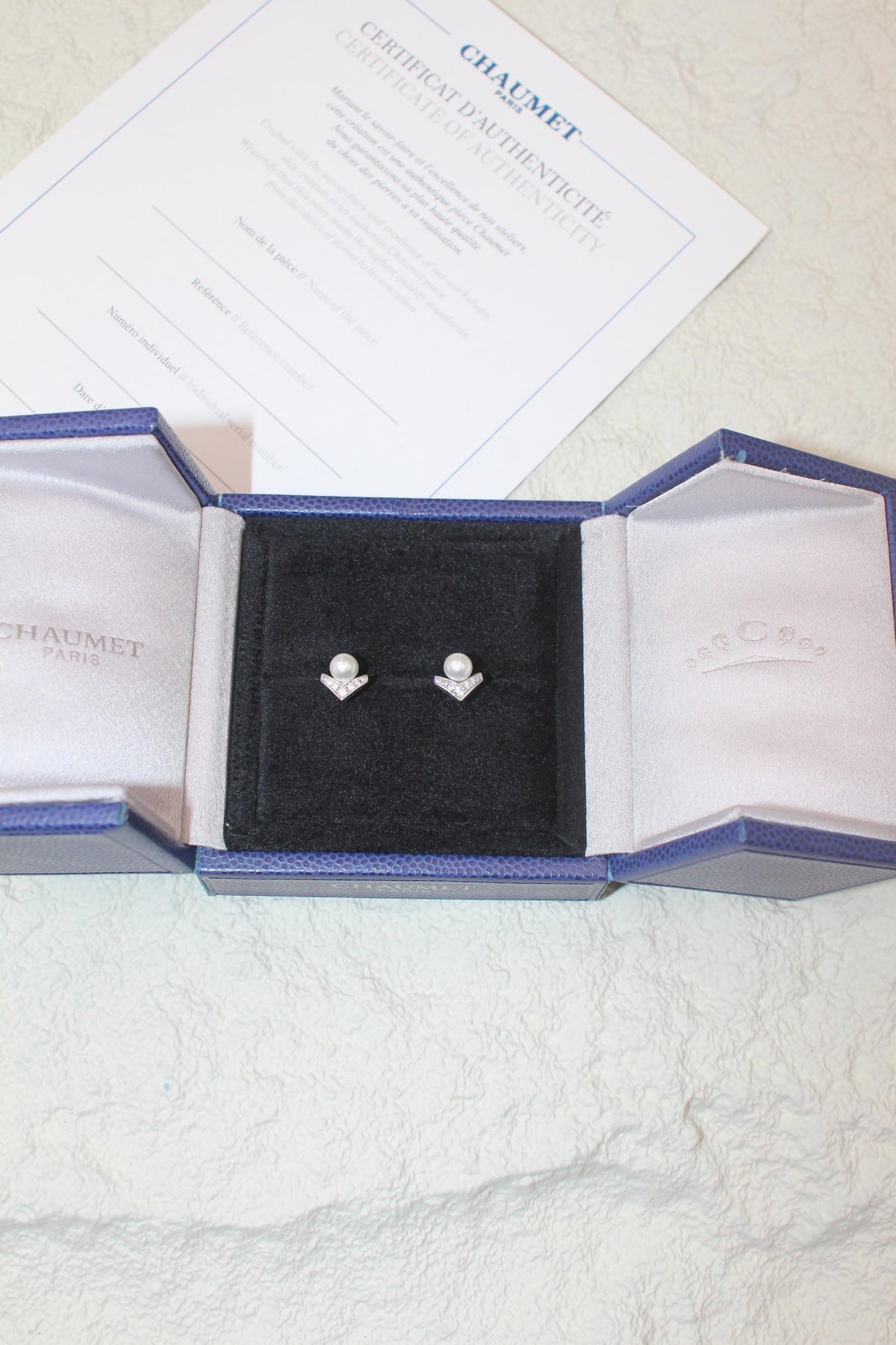 CHAUMET - Long Necklace Ring and Earrings Set