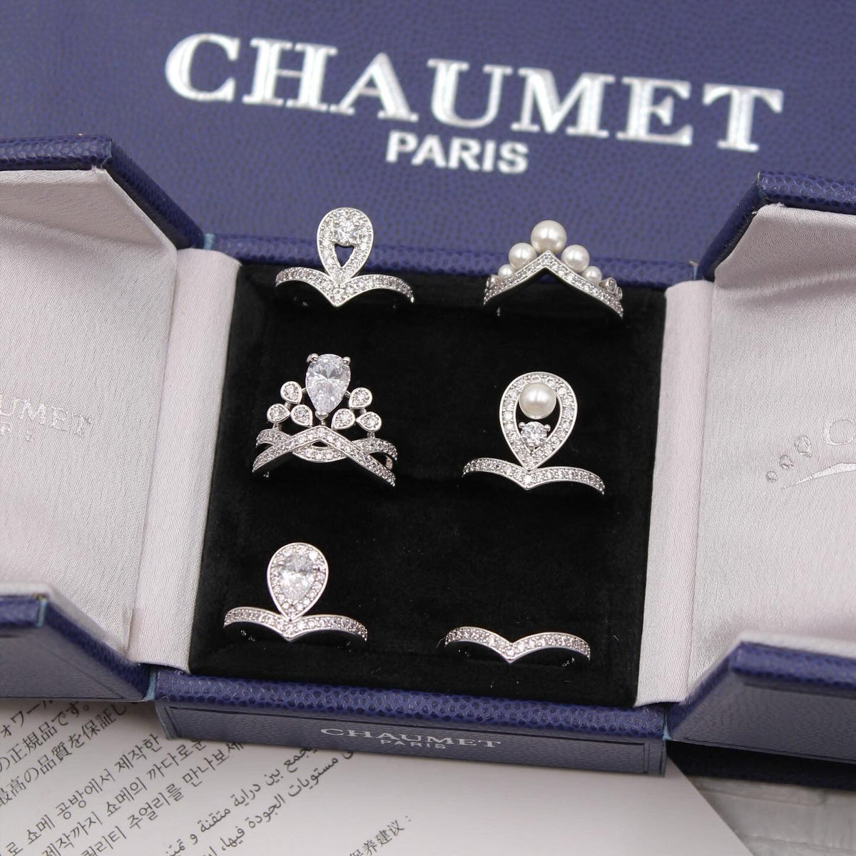 CHAUMET - Crown and Teardrop Rings