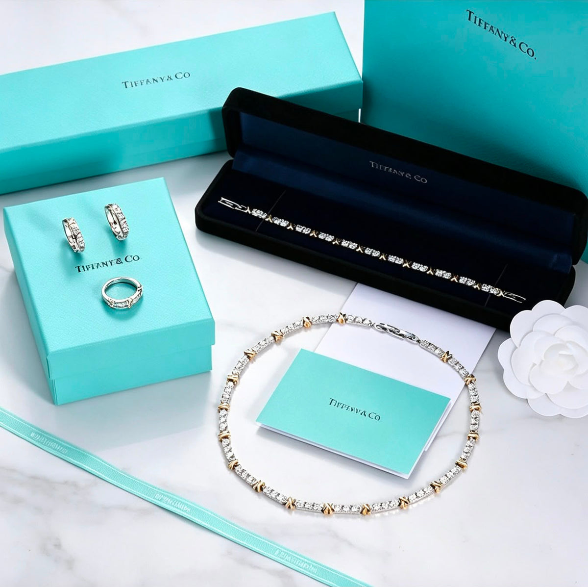 Tiffany & Co. - Cross Link Full Set