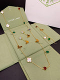 Van Cleef & Arpels - Multicolor Mixed Motif Necklace Bracelet and Earrings Set
