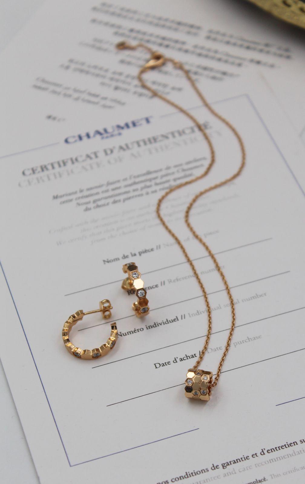 LOEWE Anagram Pendant Necklace and Earrings Set