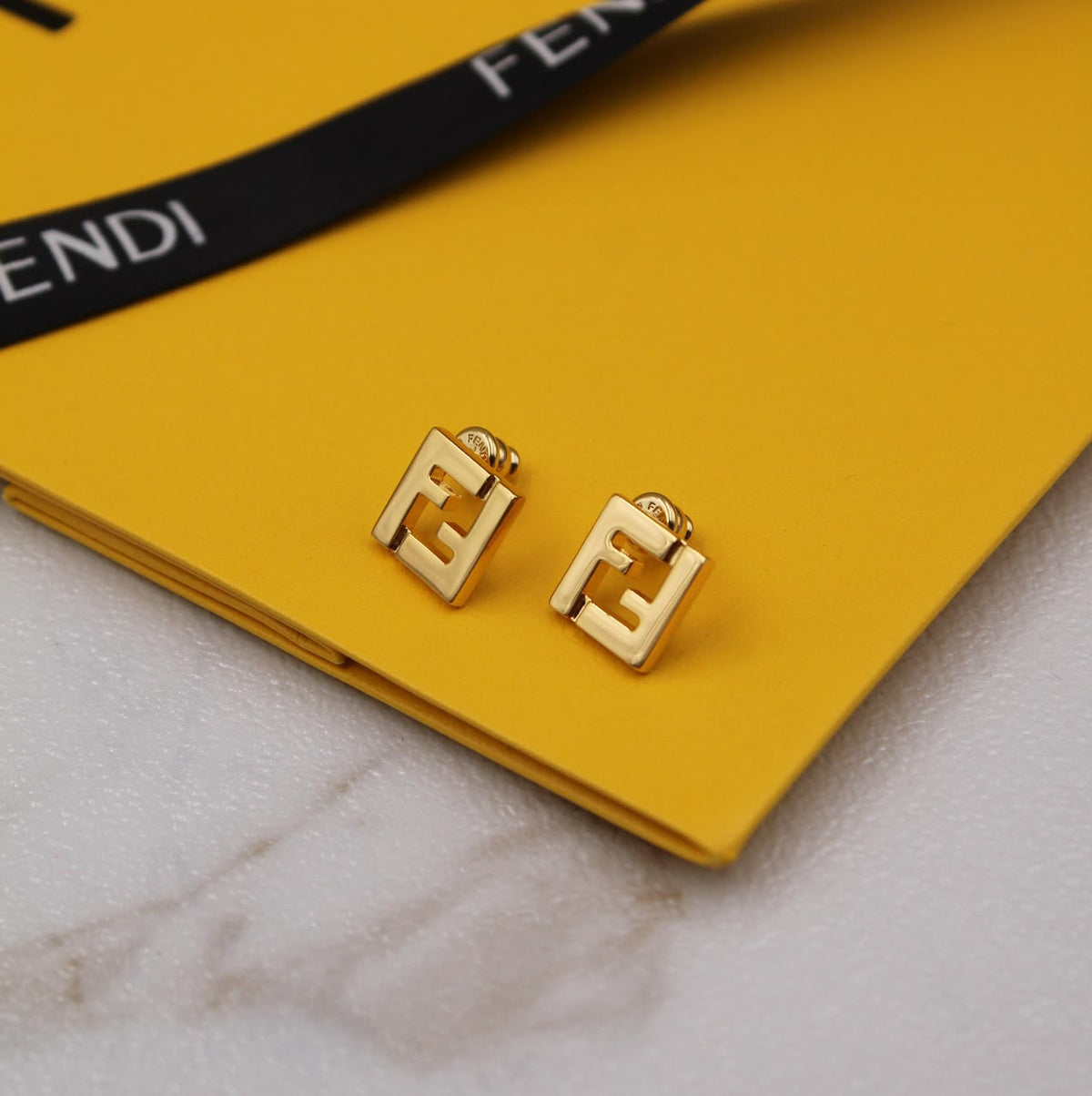 Fendi FF Gold Earrings