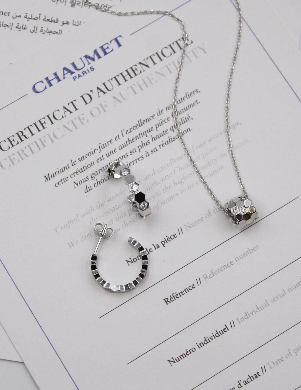 LOEWE Anagram Pendant Necklace and Earrings Set