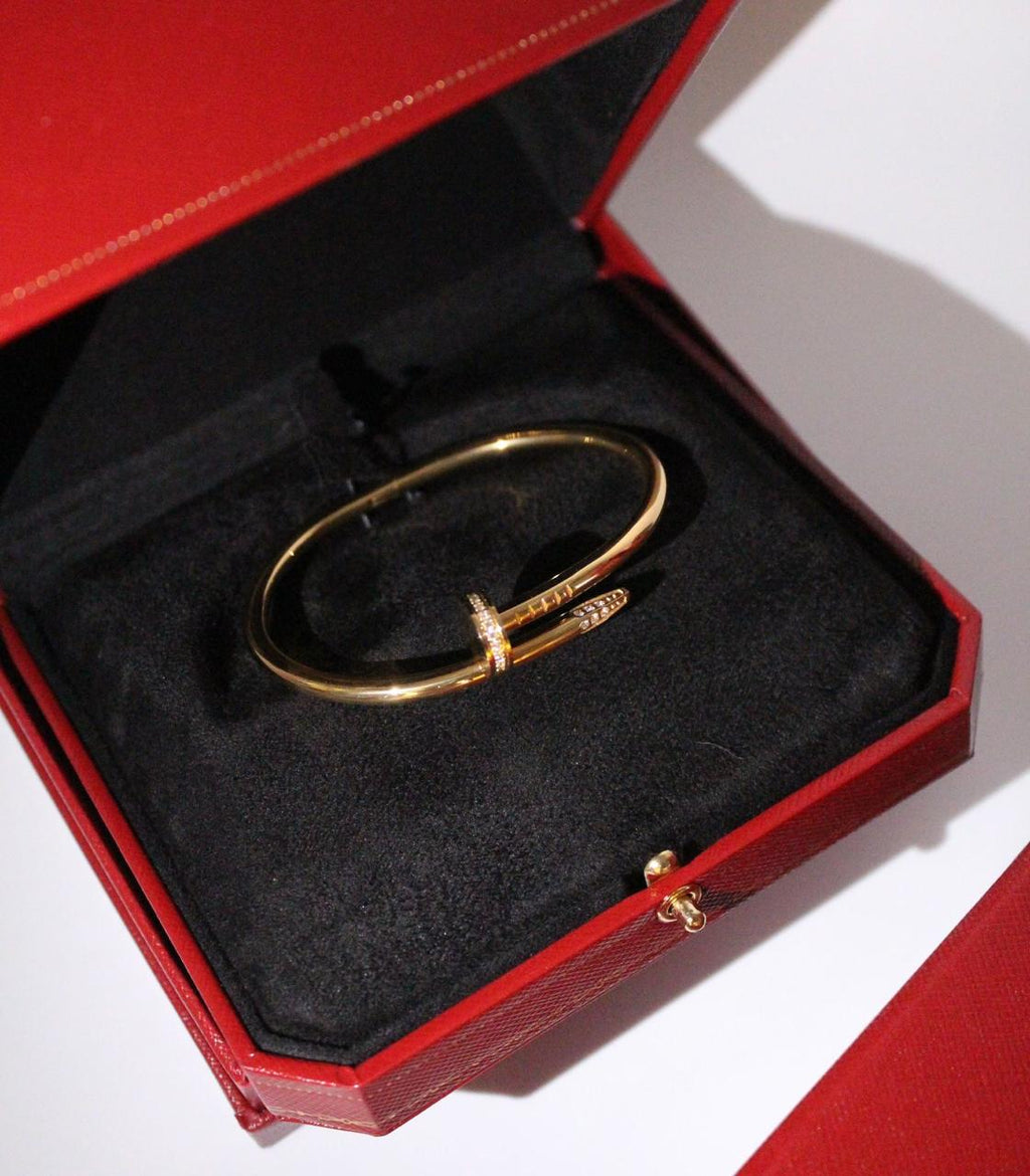Cartier Juste un Clou Bracelet in Yellow Gold with Diamonds