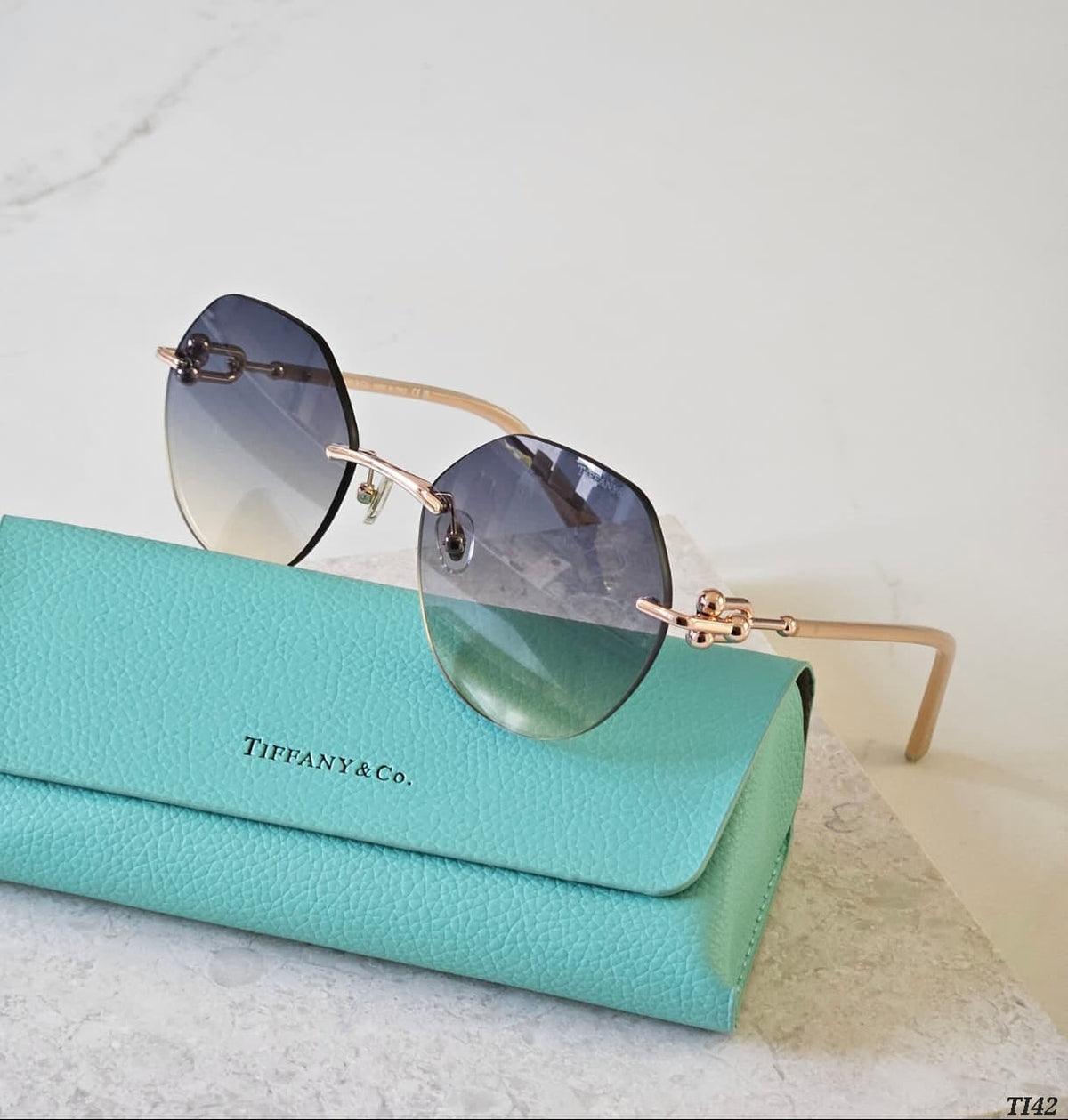 Tiffany Rimless Link Sunglasses