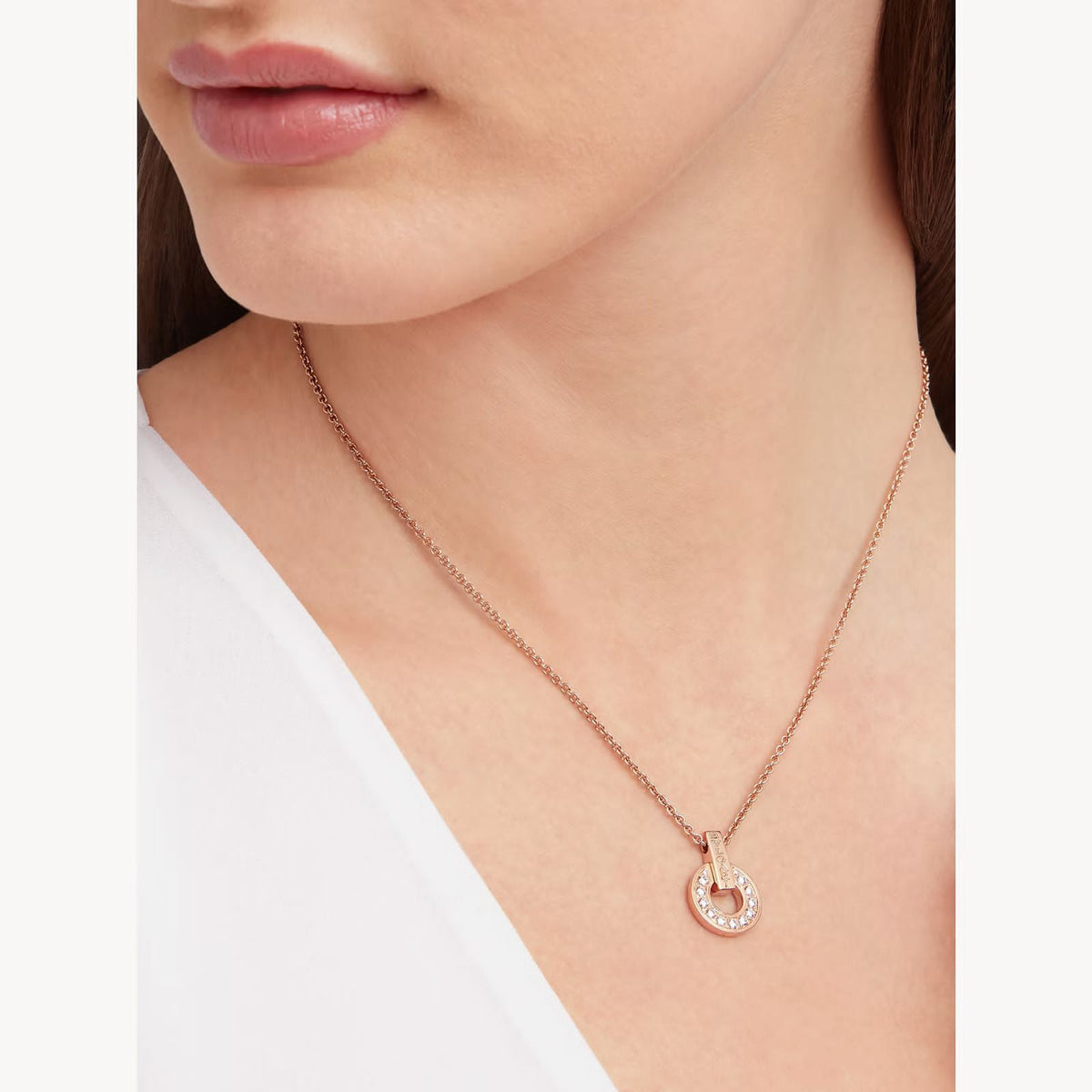 BVLGARI Circular Pendant Necklace and Earrings Set