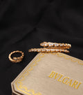 BVLGARI Segmented Wrap Bracelet and Ring Set