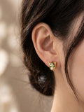 Cartier Gold Tone Panther Head Earrings