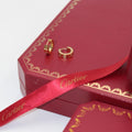 Cartier Gold Tone Accent Screw Huggie Earrings