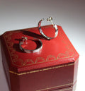Cartier Gold Tone Embellished Nail Hoop Earrings