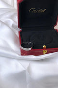 Cartier Silver Tone Signature Band Ring