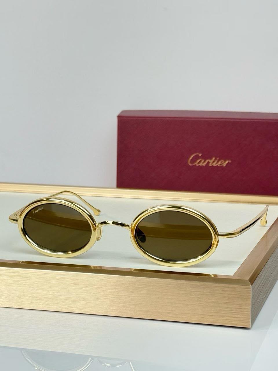 Cartier Oval Metal-Frame Eyewear
